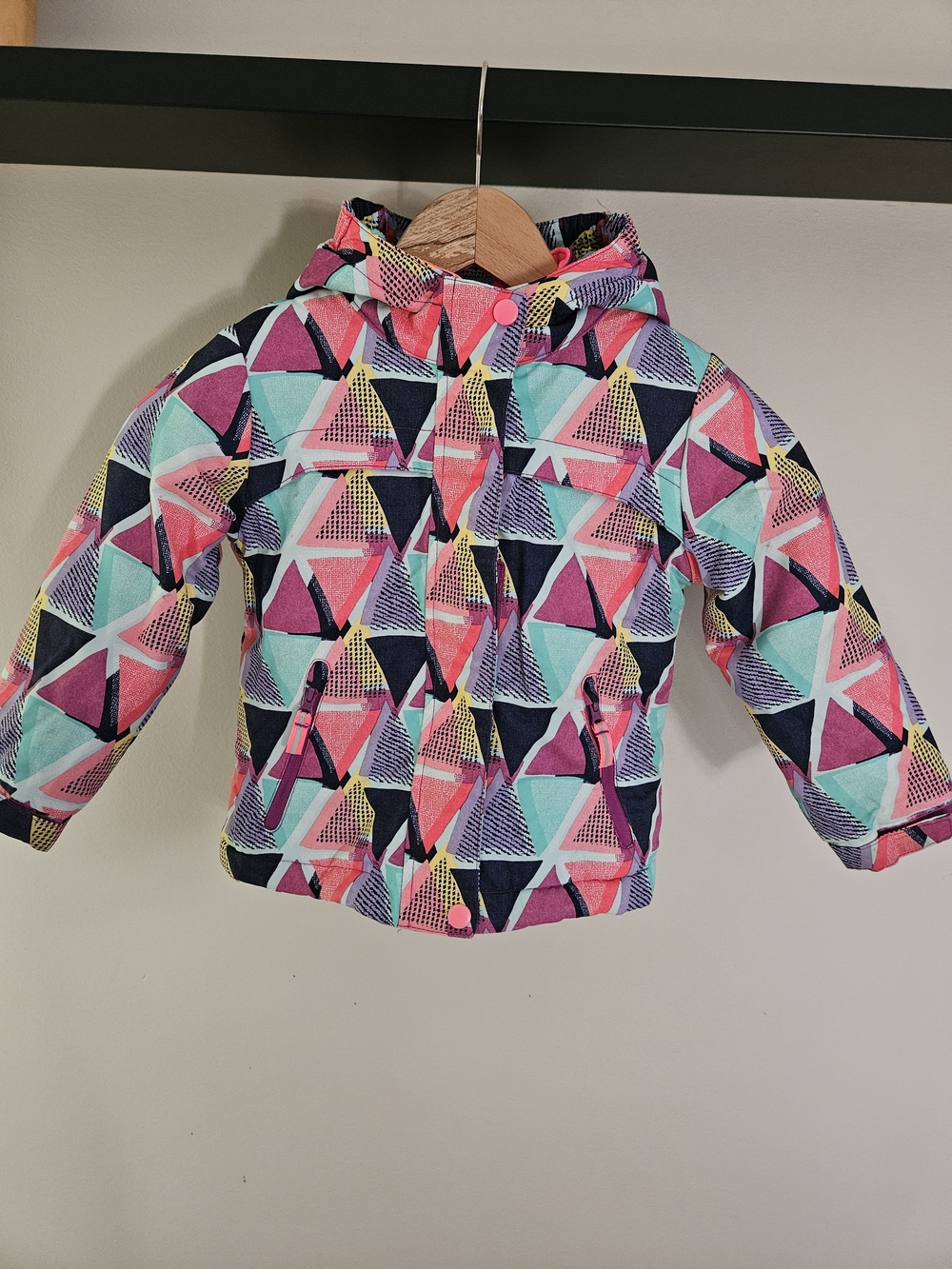 Cat & Jack Girls 3-in-1 Geometric Winter Jacket